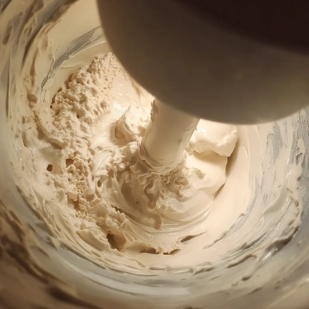 dairy free vanilla ice cream served in bowl