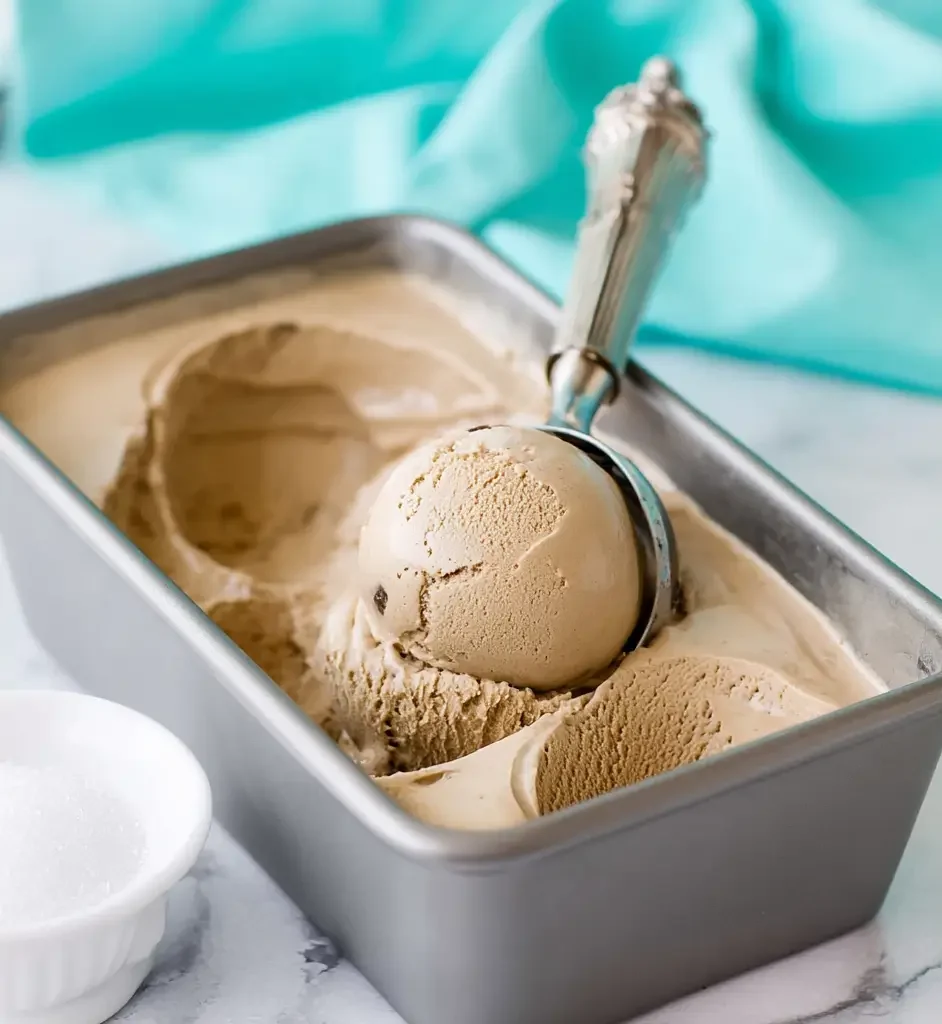 Making dairy free coffee ice cream in a blender