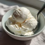 Coconut milk and maple syrup used in dairy free vanilla ice cream recipe