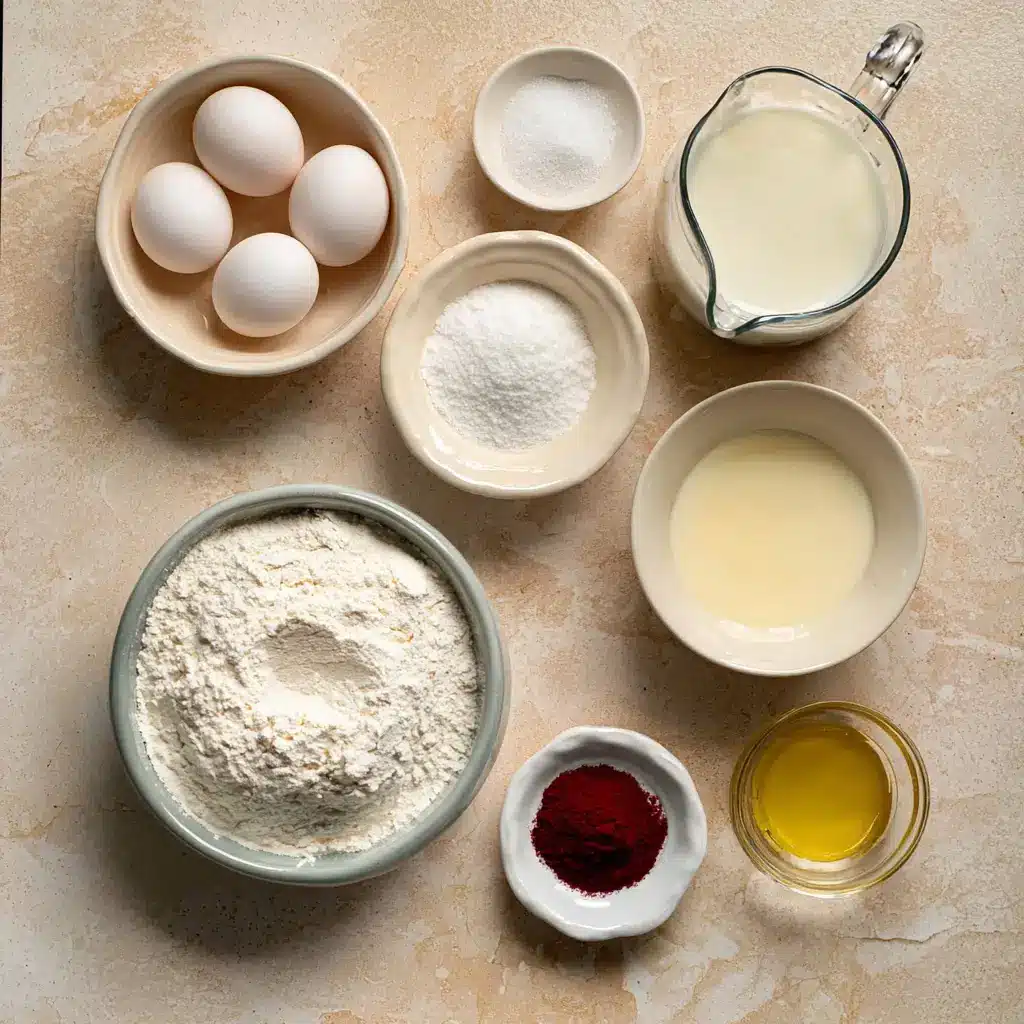 Dairy Free Pancake Ingredients Including Almond Milk and Coconut Oil