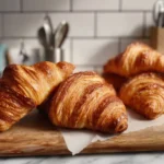 Claire Saffitz croissant ingredients in natural kitchen light