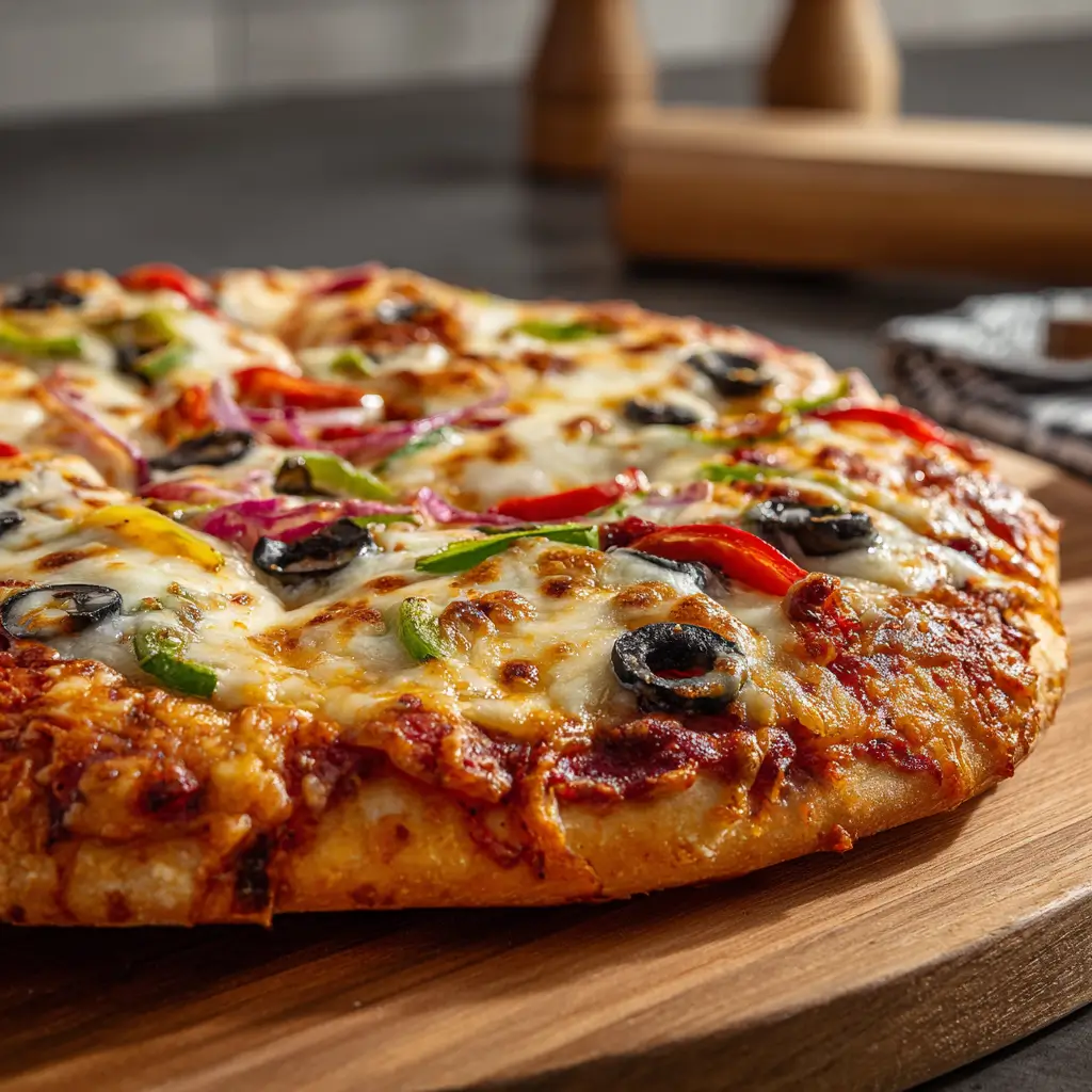 morrisons dairy free pizza with vegan toppings