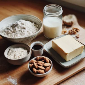 Dairy-free ingredients for Claire Saffitz spelt croissant