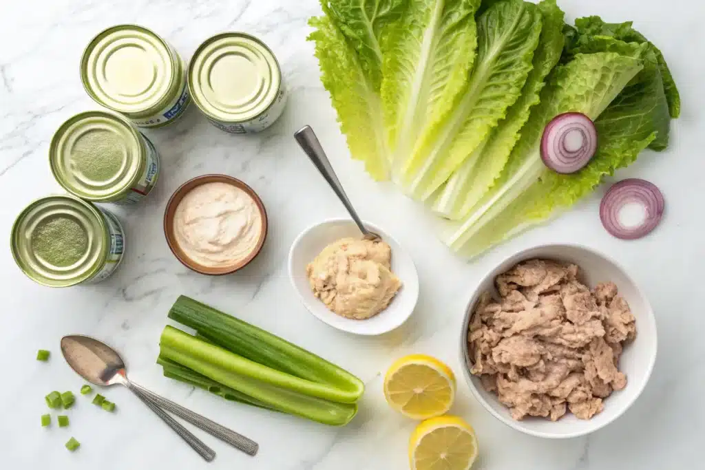 Tuna Salad Lettuce Wraps