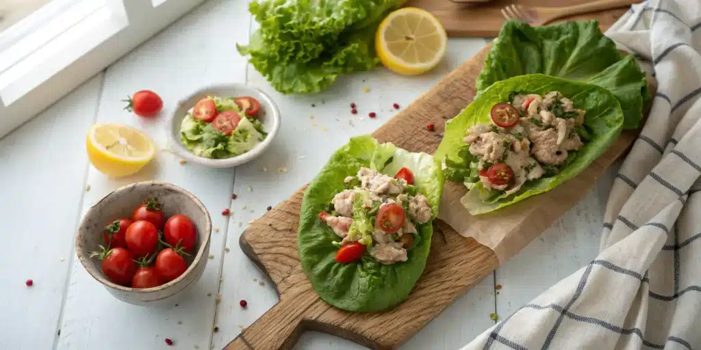 Tuna Salad Lettuce Wraps