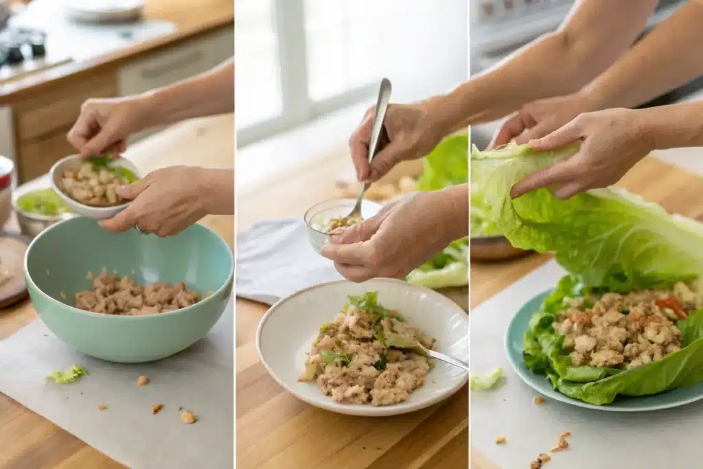 Tuna Salad Lettuce Wraps